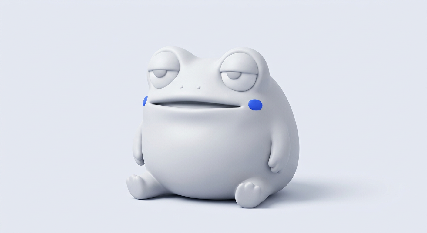Meh, the deadpan meme creature, looking unimpressed